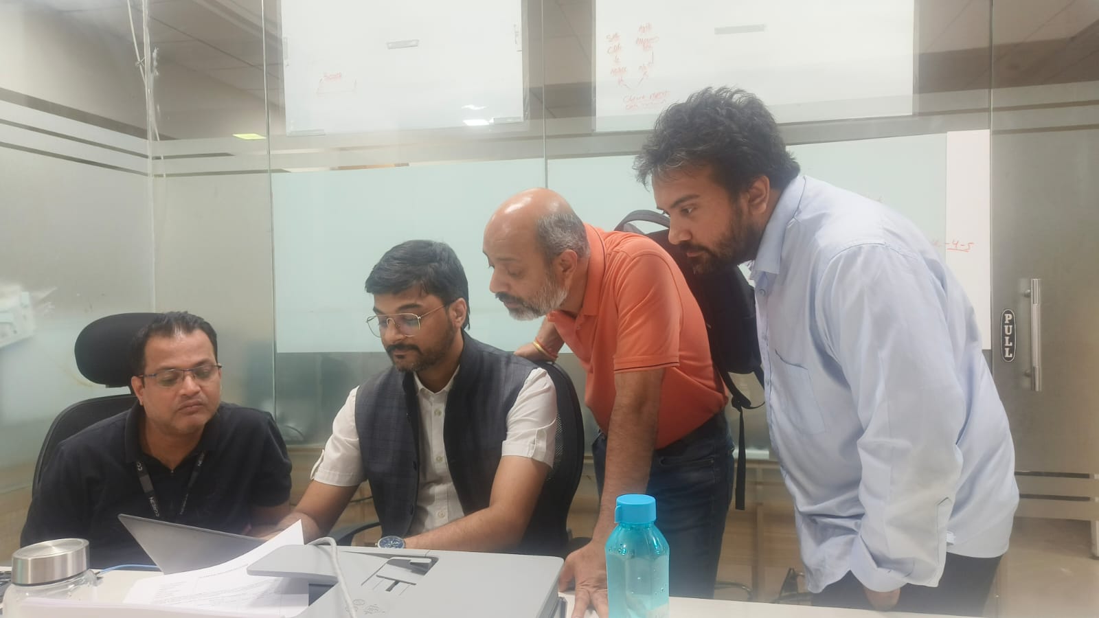 cGreen fundraising planning session with Salil Rana and the founder team